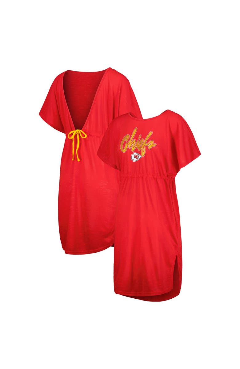G-III 4HER BY CARL BANKS Women's G-III 4Her by Carl Banks Red Kansas City Chiefs Versus Swim Cover-Up, Alternate, color, Red