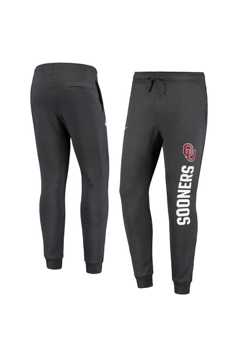 Men's Nike Anthracite Oklahoma Sooners Primary Logo Club Fleece Joggers, Main, color, Anthracite