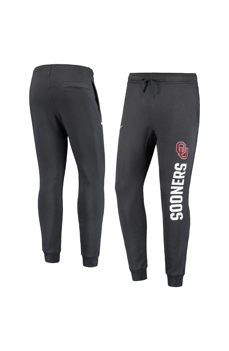 Nike Men's Nike Anthracite Oklahoma Sooners Primary Logo Club Fleece Joggers, Main, color, 