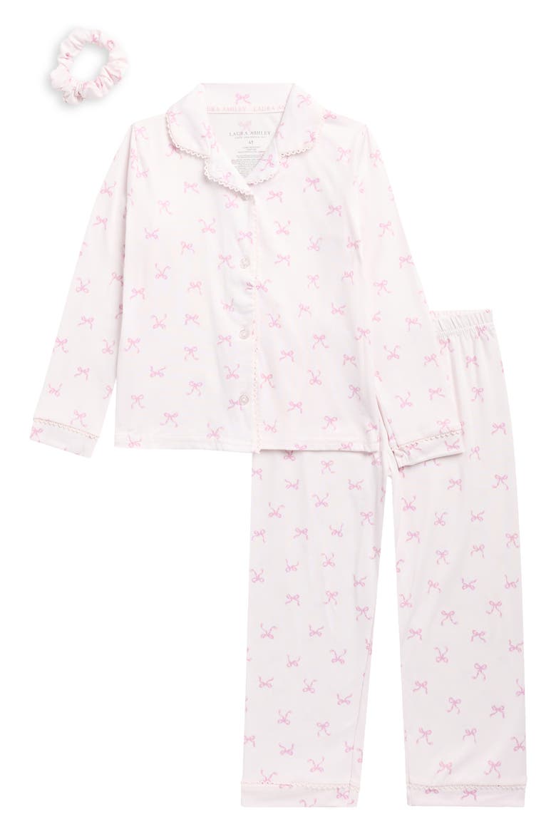 Kids' Bow Pajamas and Scrunchie Set, Main, color, CANDY BOWS
