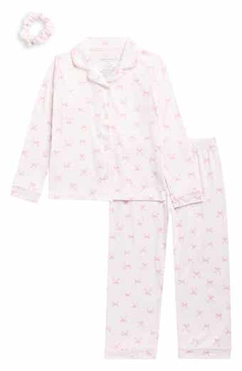 Kids' Bow Pajamas and Scrunchie Set