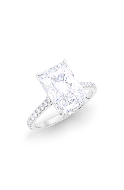 Radiant Cut Pavé Lab Grown Diamond Ring