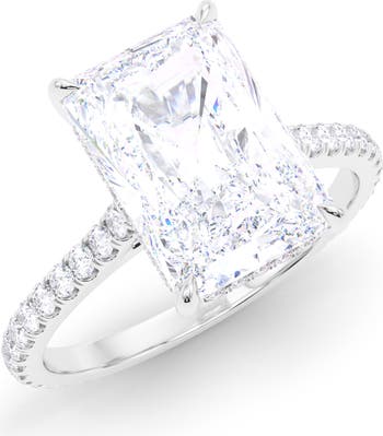 Radiant Cut Pavé Lab Grown Diamond Ring