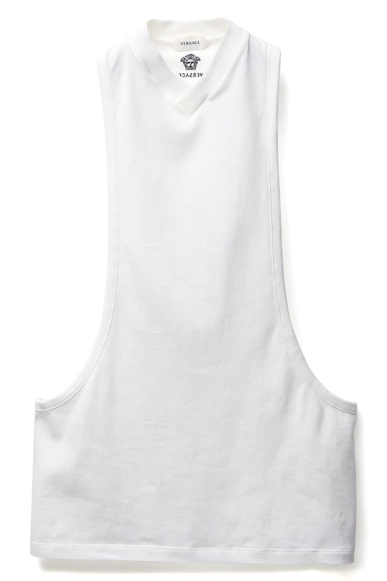 Stretch Cotton Tank, Alternate, color, OPTICAL WHITE