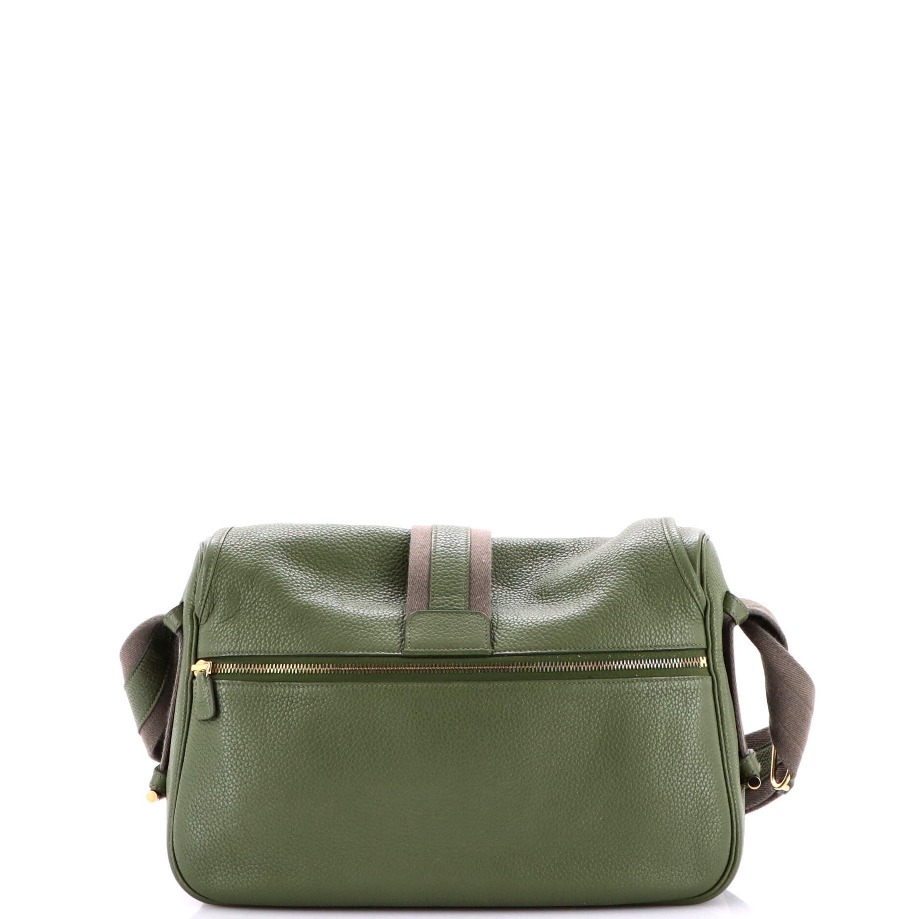 Pre-Owned Hermes Bourlingue Messenger Bag Clemence, Alternate, color, Canopee