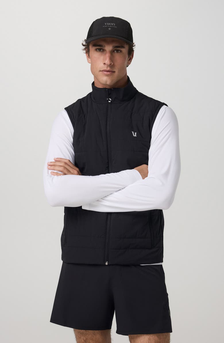 Vuori Sunday Insulated Hybrid Vest, Alternate, color, Black
