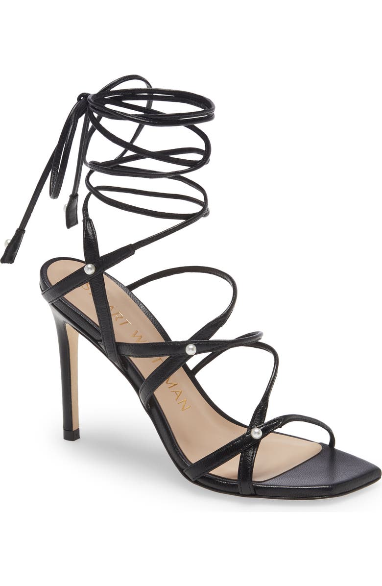 Stuart Weitzman Astrid 100 Ankle Tie Sandal - Multiple Widths Available, Main, color,