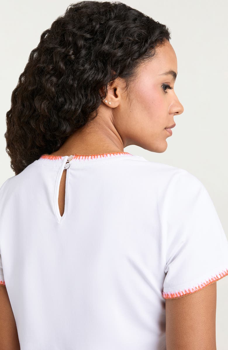 Cinq à Sept Stitch Stretch Cotton Shrunken Top, Alternate, color,