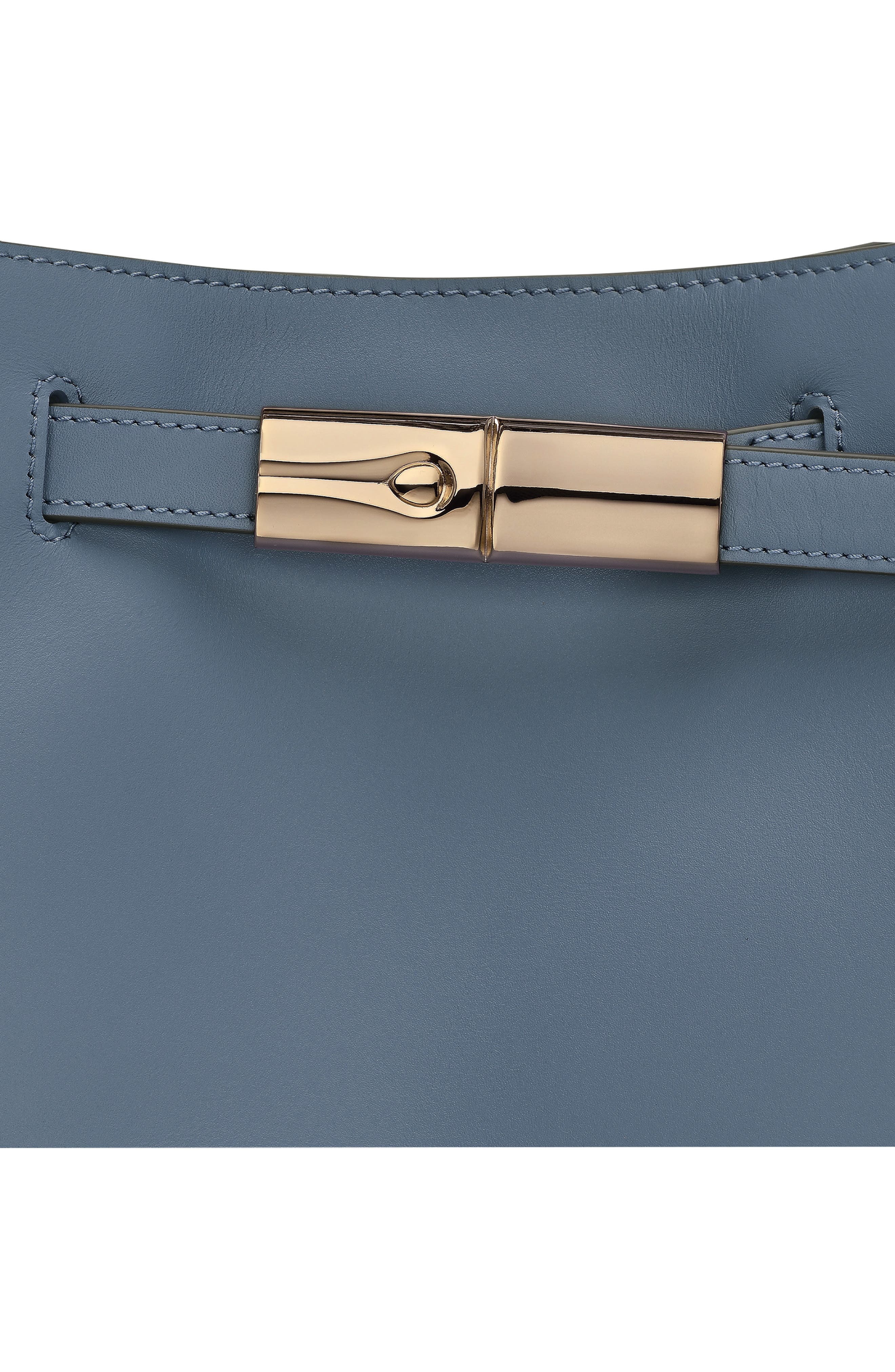 Longchamp Le Roseau Smart Leather Hobo Bag, Alternate, color, Slate