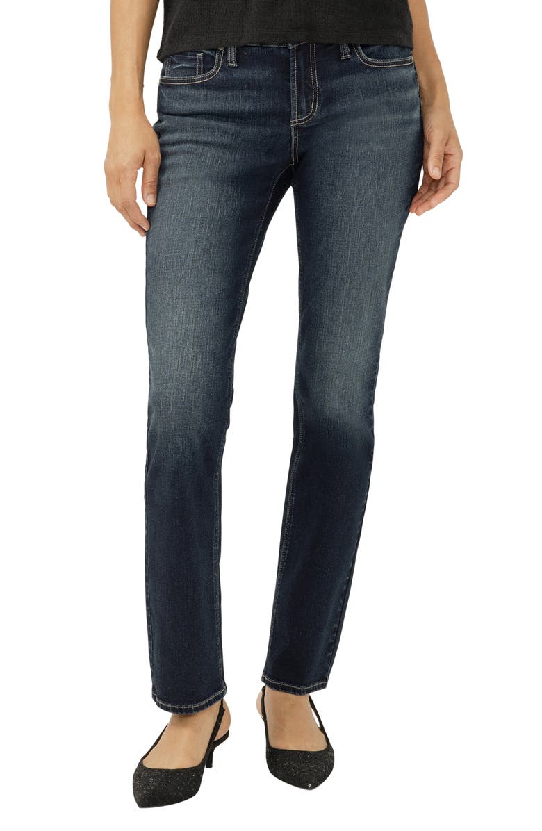 Silver Jeans Co. Elyse Straight Leg Jeans, Main, color, Rosemead