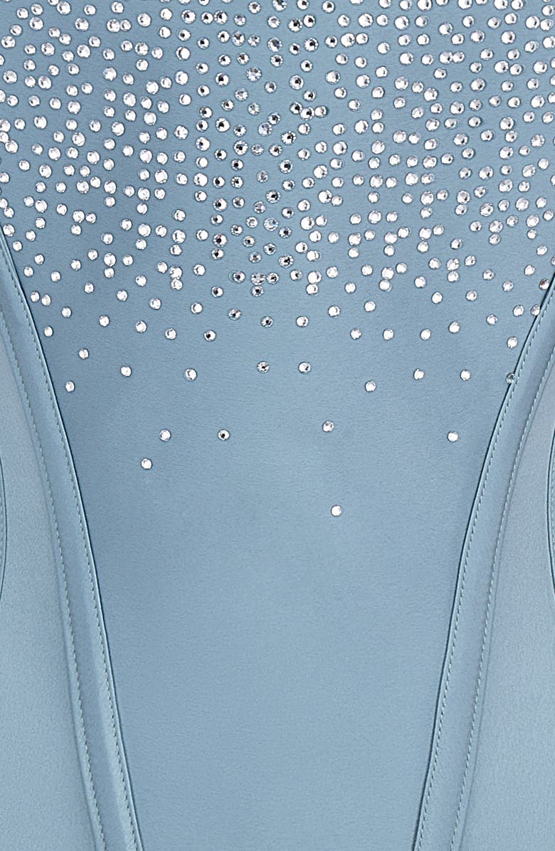 HOUSE OF CB Nastassia Embellished Satin Corset, Alternate, color, Cool Blue