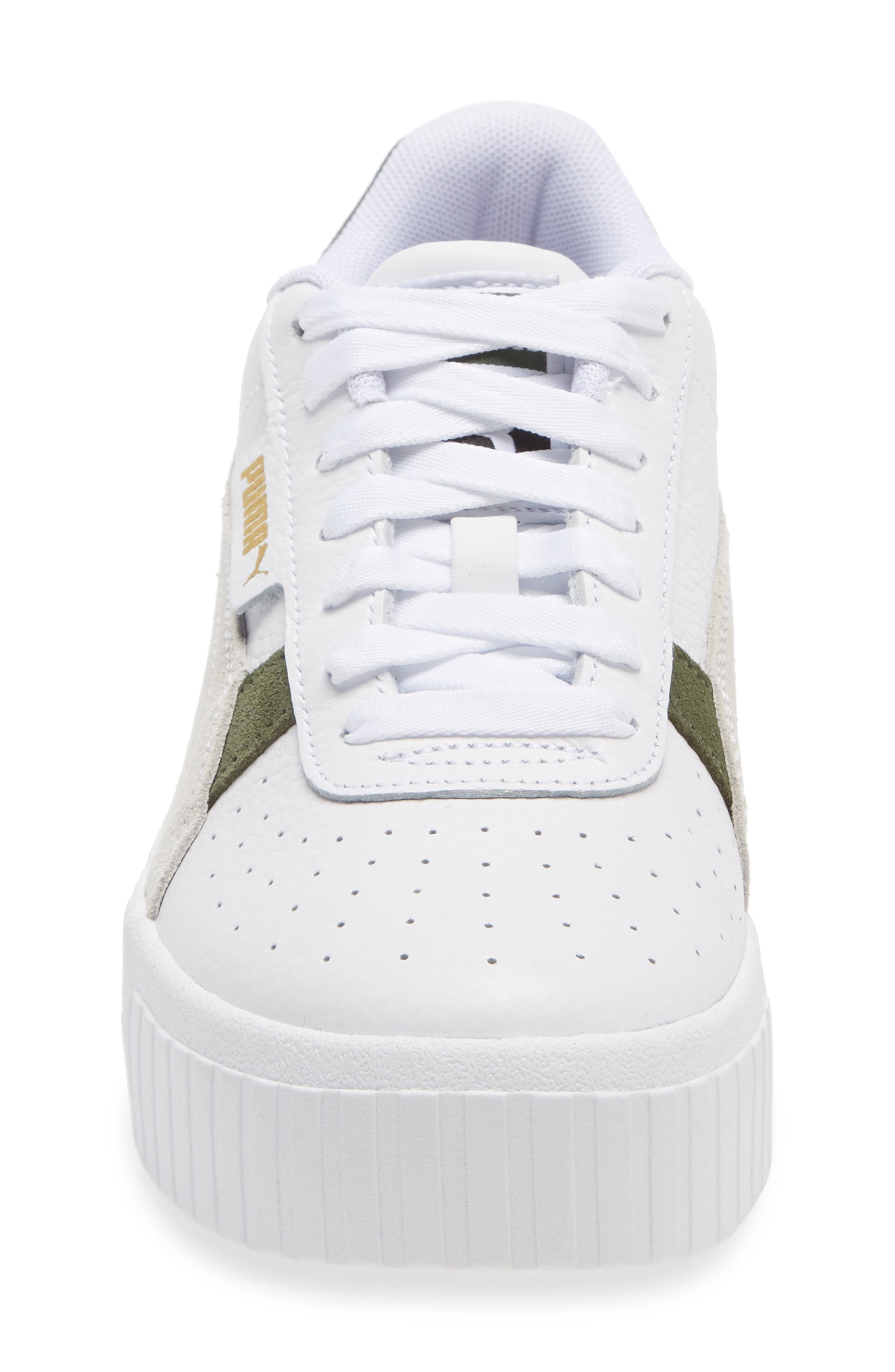 PUMA Cali Wedge Mix Sneaker, Alternate, color, Puma White/ Thyme