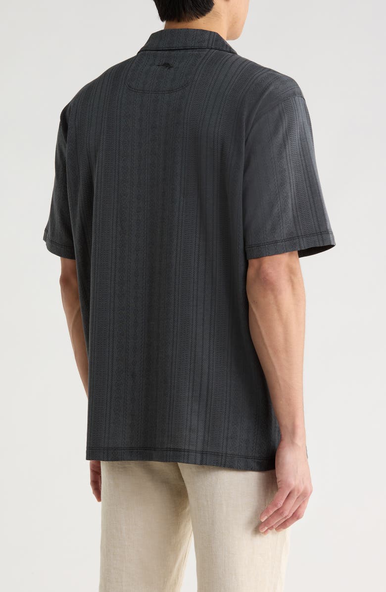 Tommy Bahama Palm Fresco Beach IslandZone<sup>®</sup> Button-Up Camp Shirt, Alternate, color, Coal