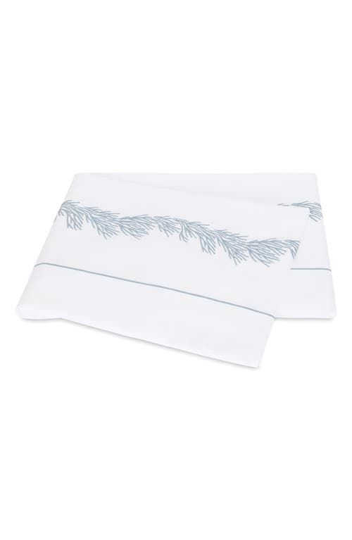 Matouk Atoll 520 Thread Count Cotton Percale Flat Sheet