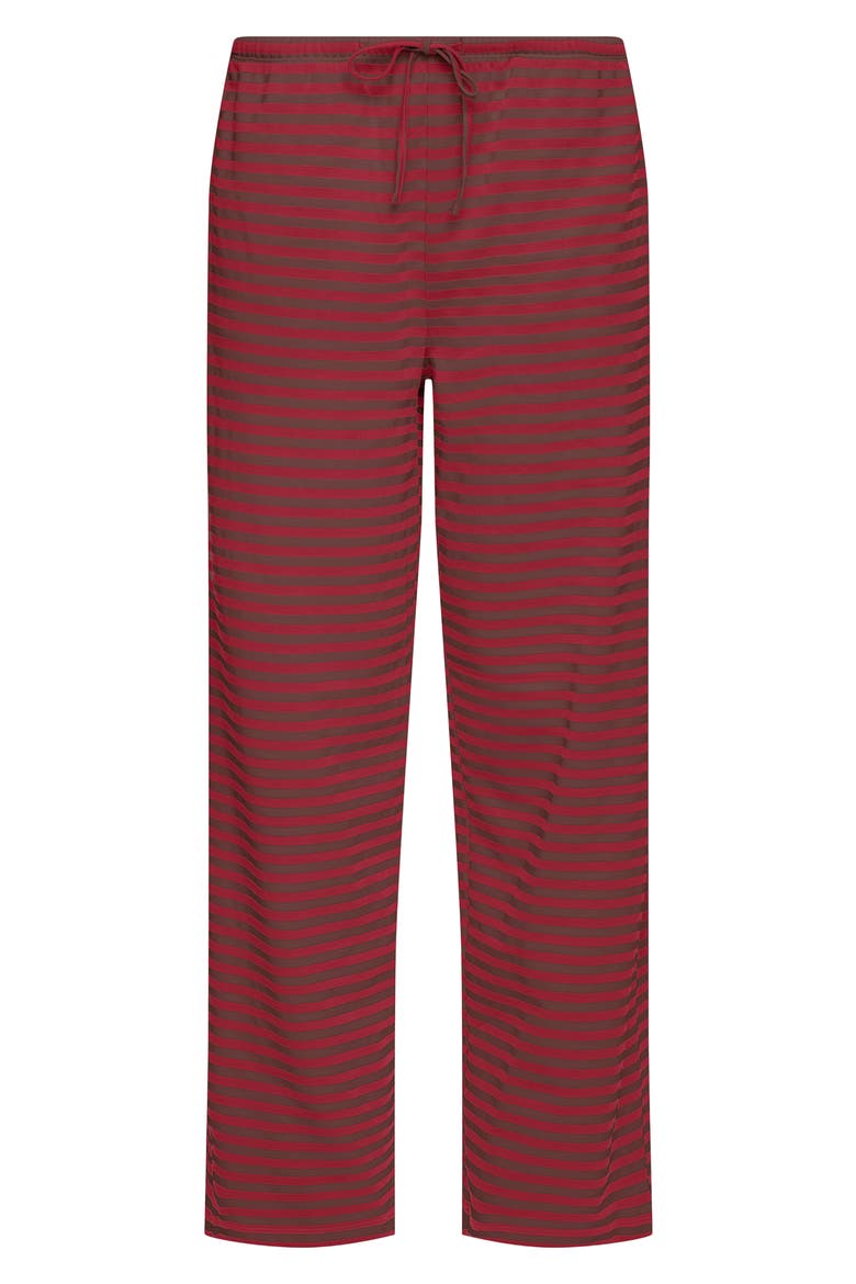 Bloom Stripe Pants, Alternate, color, CHOCOLATE WINE