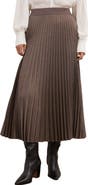 Reiss Kember High Waist Pleated Midi Skirt