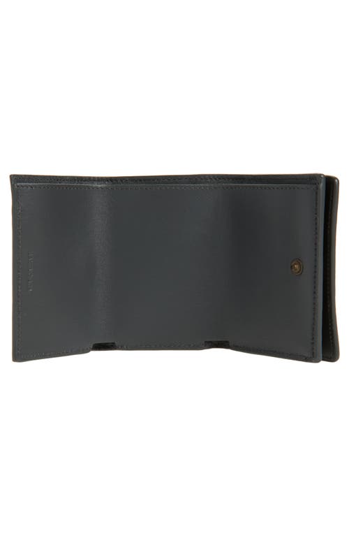 Balenciaga Le City Leather Card Case In Gray