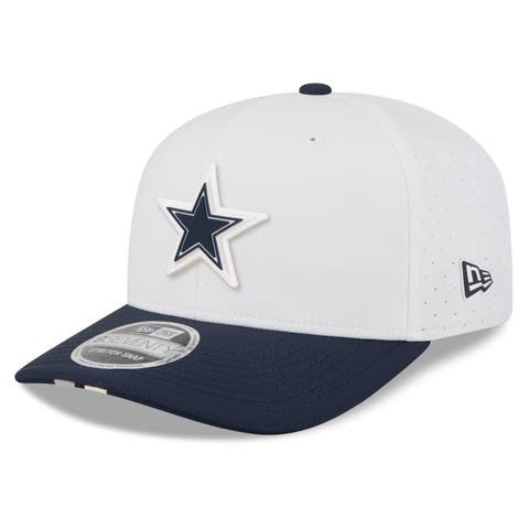 Men's New Era  White/Navy Dallas Cowboys 2025 NFL Training Camp 9SEVENTY Adjustable Hat