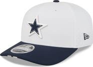 New Era Men's New Era White/Navy Dallas Cowboys 2025 NFL Training Camp 9SEVENTY Adjustable Hat