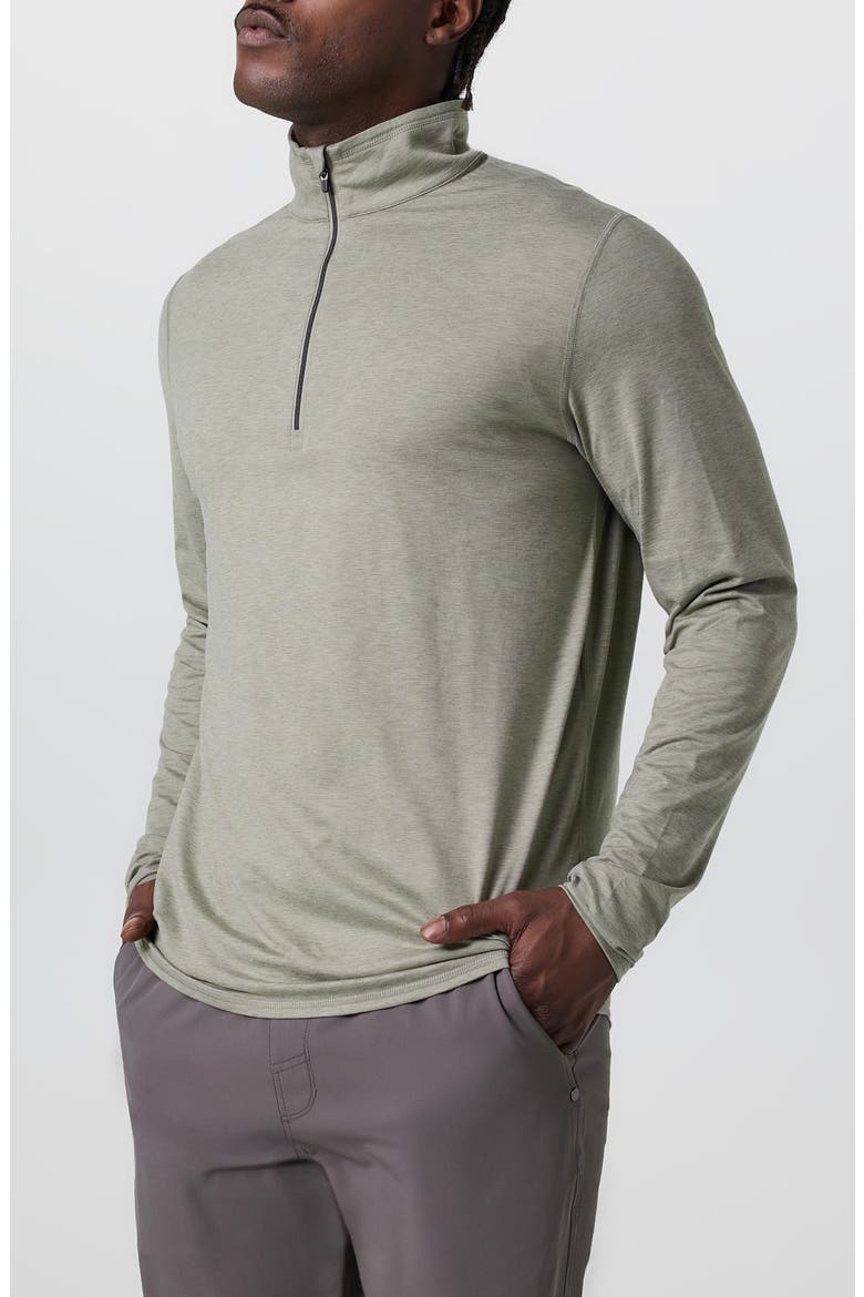 Ease Performance Half Zip 2.0 Sweatshirt, Alternate, color, LAUREL HEATHER