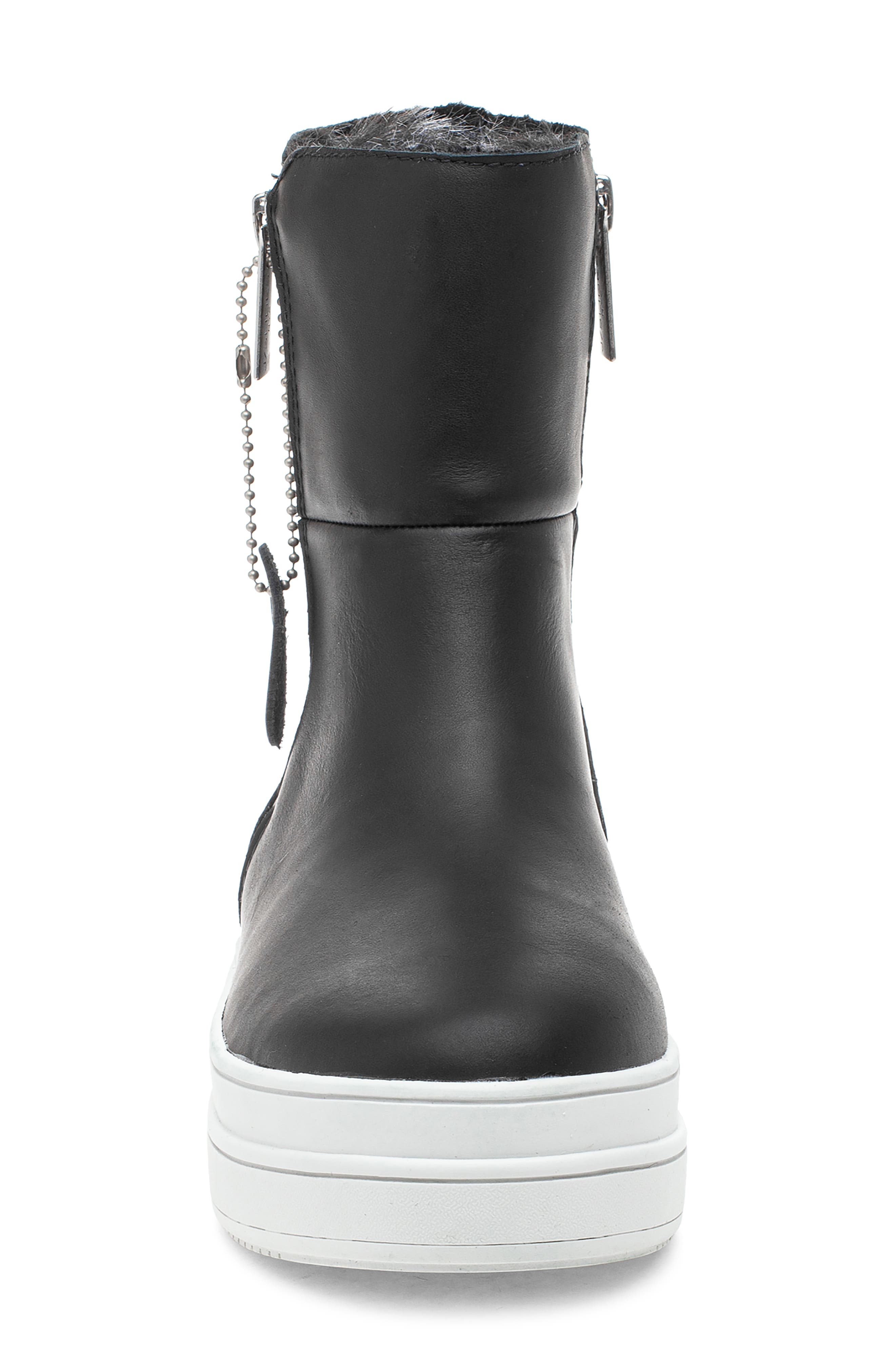 JSlides Tristan Faux Fur Platform Sneaker Bootie, Alternate, color, 