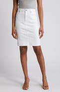 HIDDEN JEANS Raw Hem Denim Skirt
