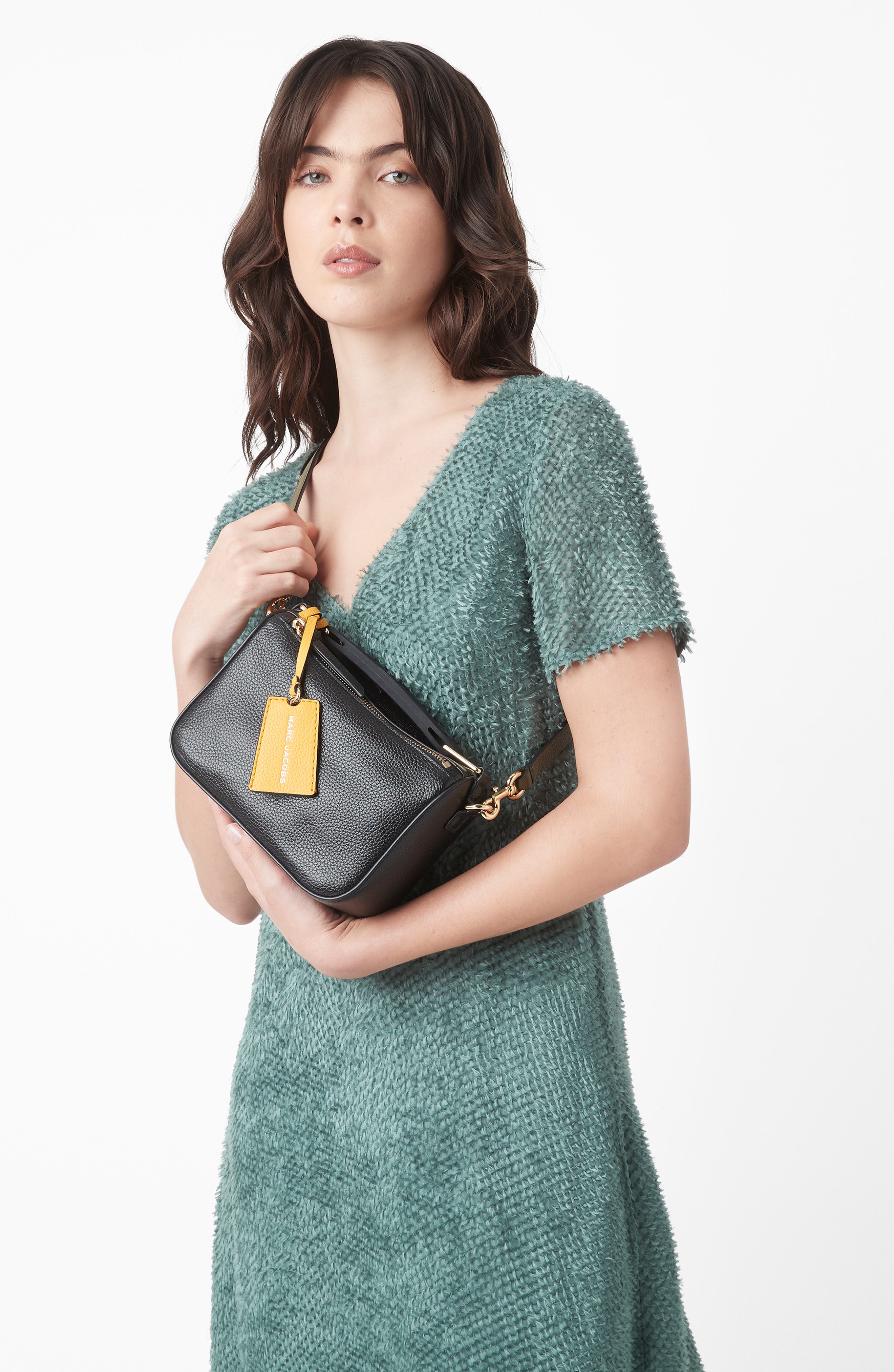 Marc Jacobs The Softbox 20 Leather Crossbody Bag, Alternate, color, 