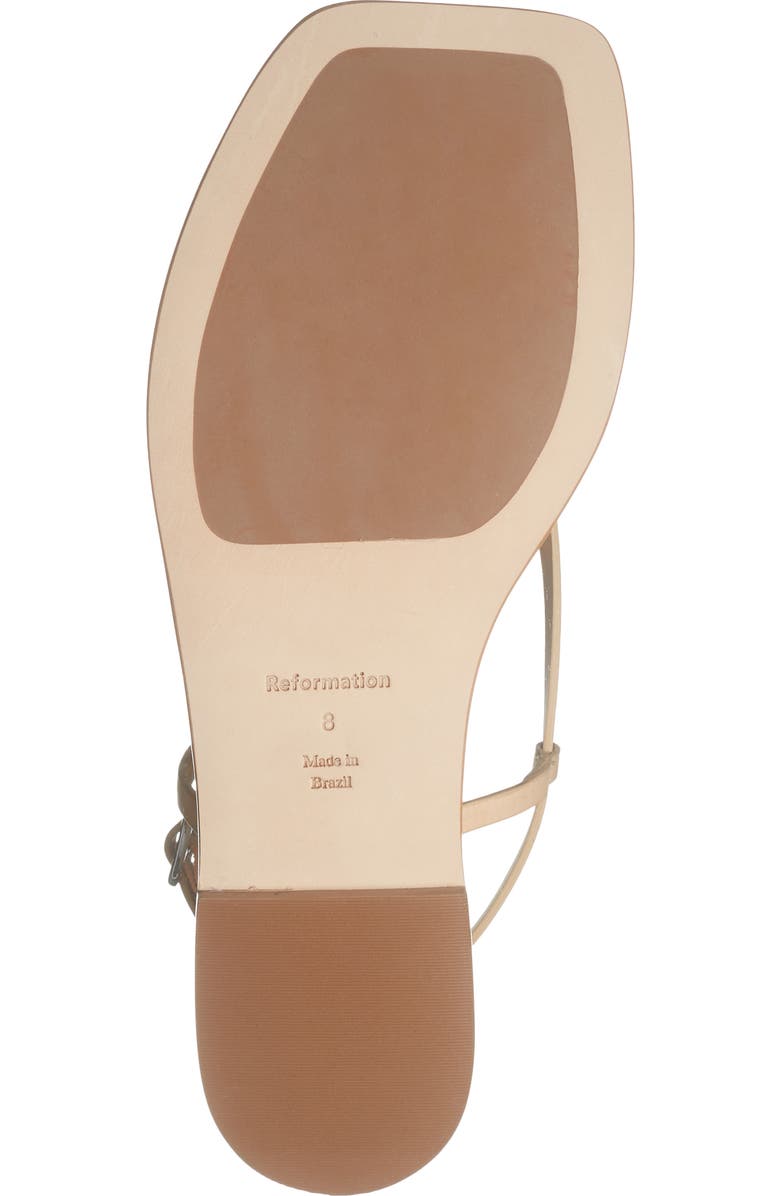Reformation Vincenza Sandal, Alternate, color, Porcini Leather