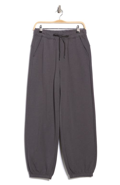 Z By Zella Feather Fleece Cinch Bottom Pants In Gray
