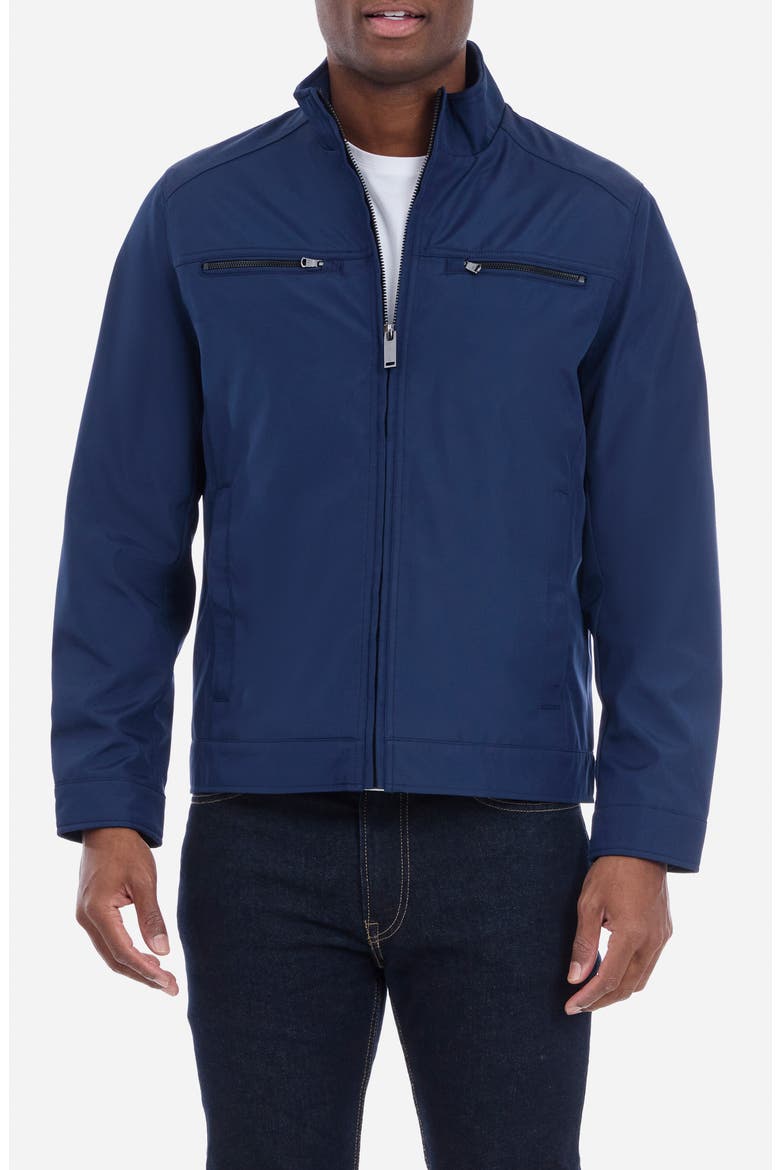 Softshell Zip Jacket, Main, color, MIDNIGHT