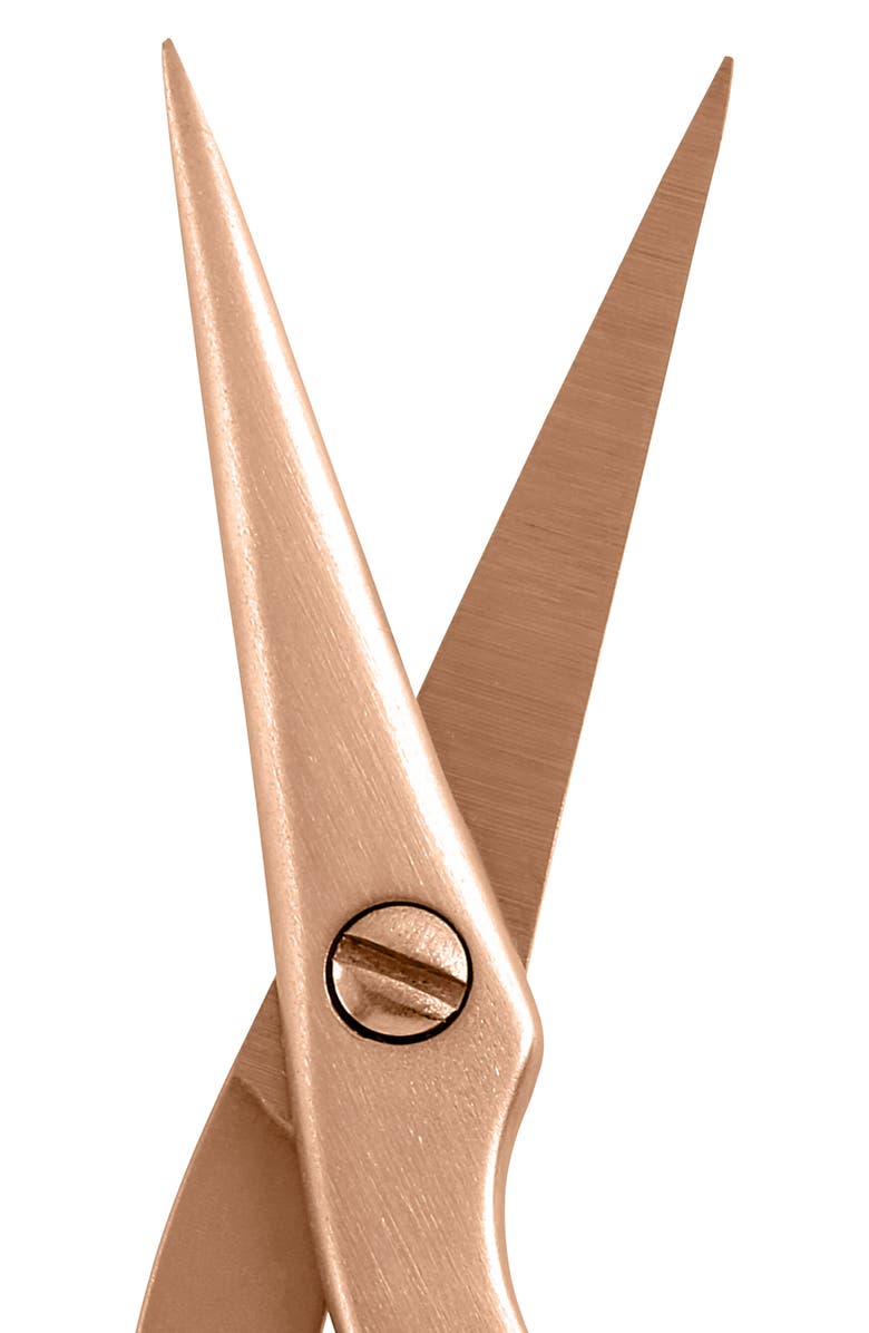 TWEEZERMAN Rose Gold Brow Shaping Scissors & Brush Set, Alternate, color, Rose Gold