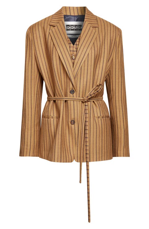 Layered Belted Jacket