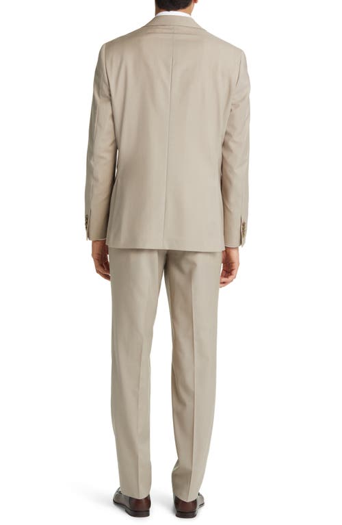 Jack Victor Esprit Soft Constructed Solid Wool Suit In Multi