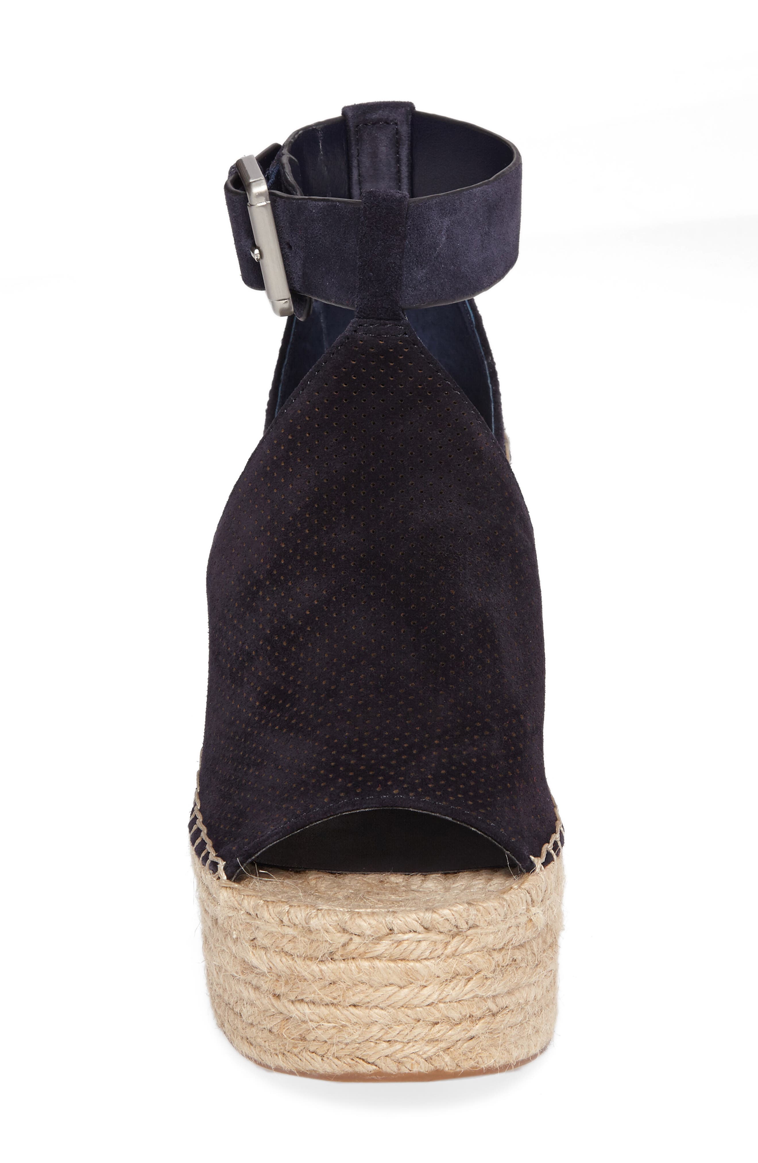 Marc Fisher LTD Annie Perforated Espadrille Platform Wedge, Alternate, color, 