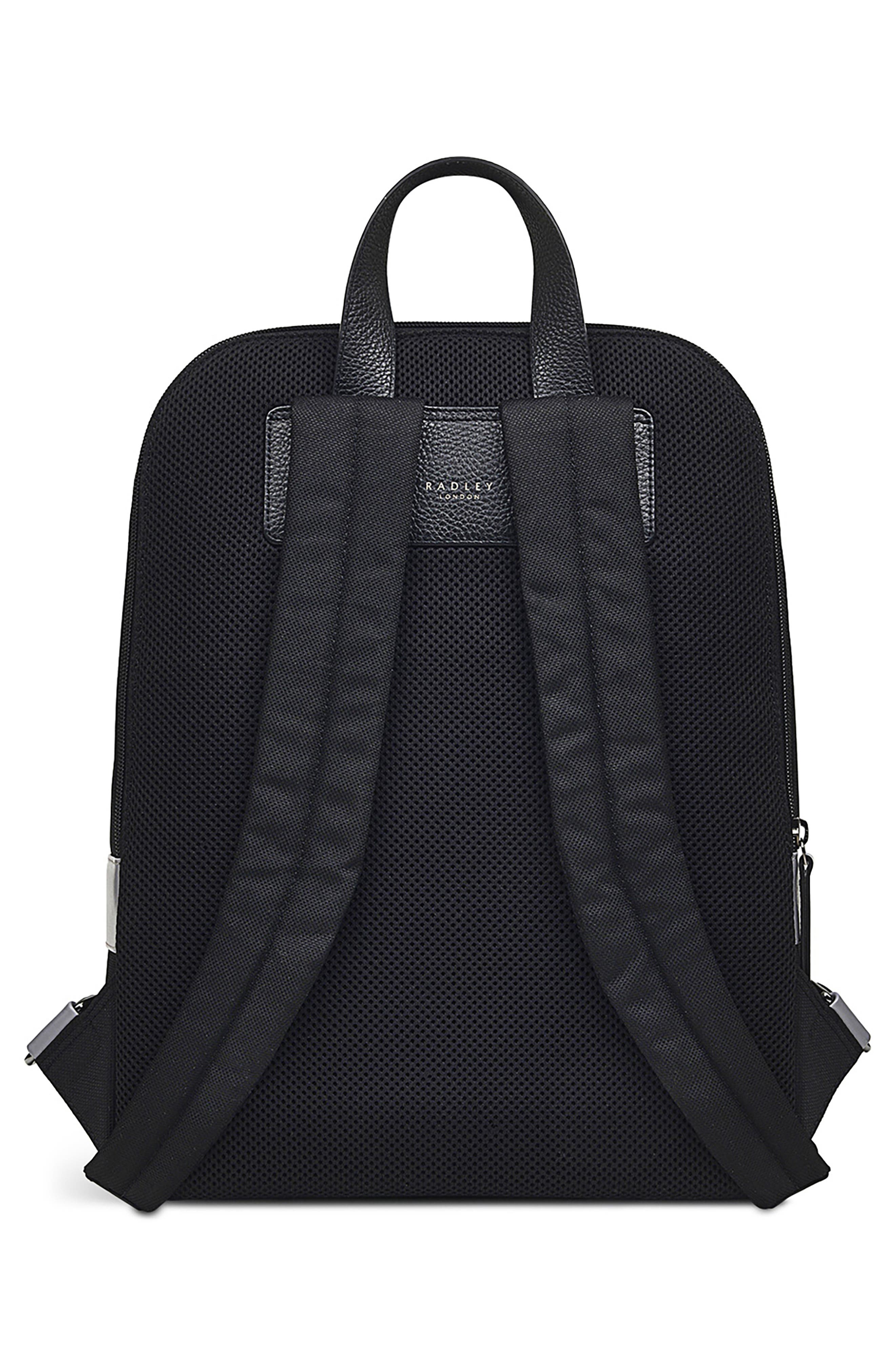 Radley Dean Street Large Zip Backpack, Alternate, color, Black