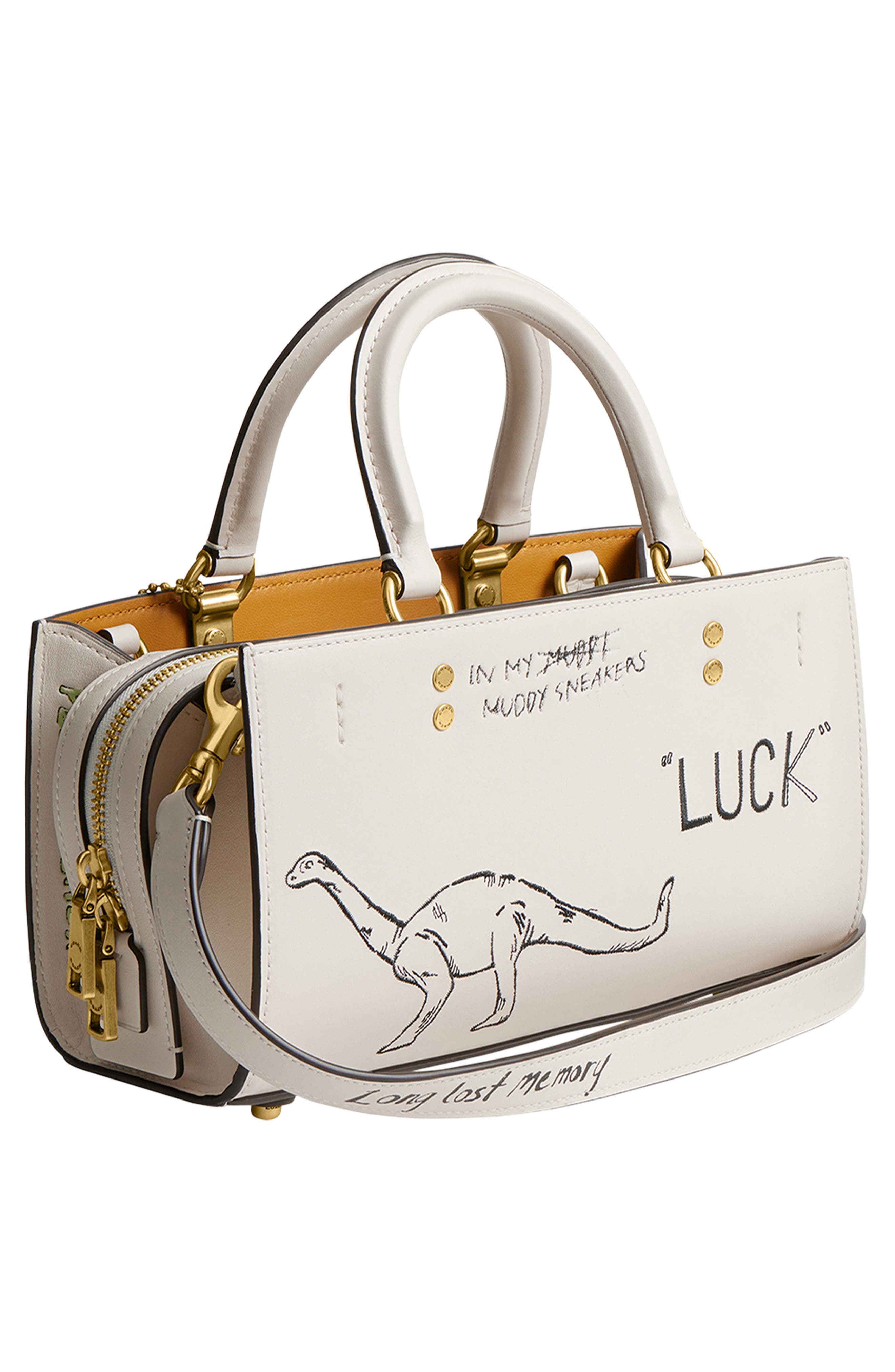 COACH Rogue Sketch Print Leather Top Handle Bag, Alternate, color, 