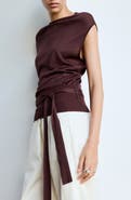 MANGO Belted Sweater Vest