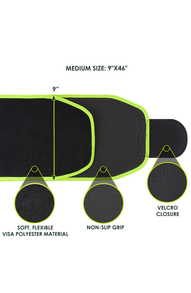 ProsourceFit Waist Trimmer Belt, Main, color, Black