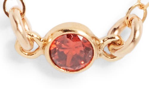 Set & Stones Birthstone Station Necklace In Gold