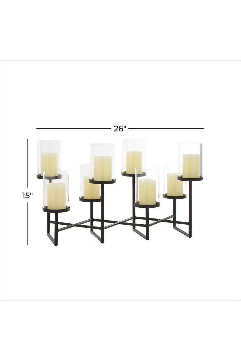 Black Modern Candelabra, Alternate, color, BLACK