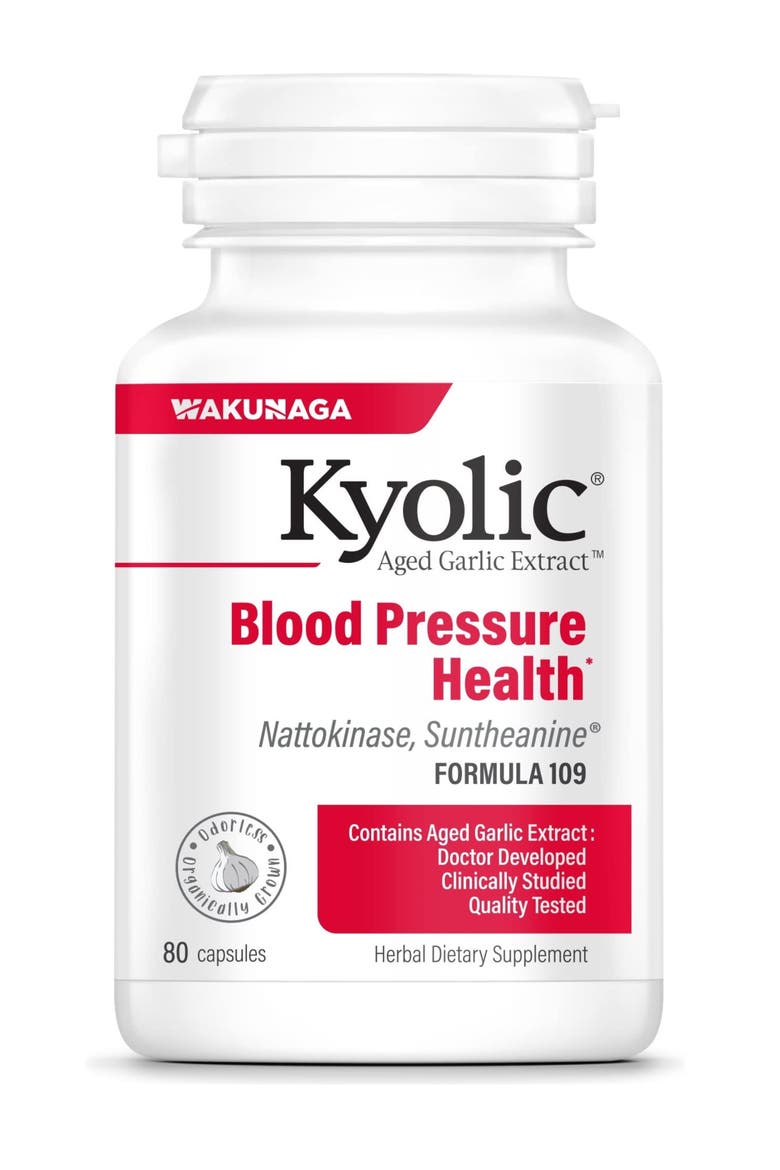 Aged Garlic Extract Supplement for Blood Pressure and Cardiovascular Health Support(40 servings), Main, color, None