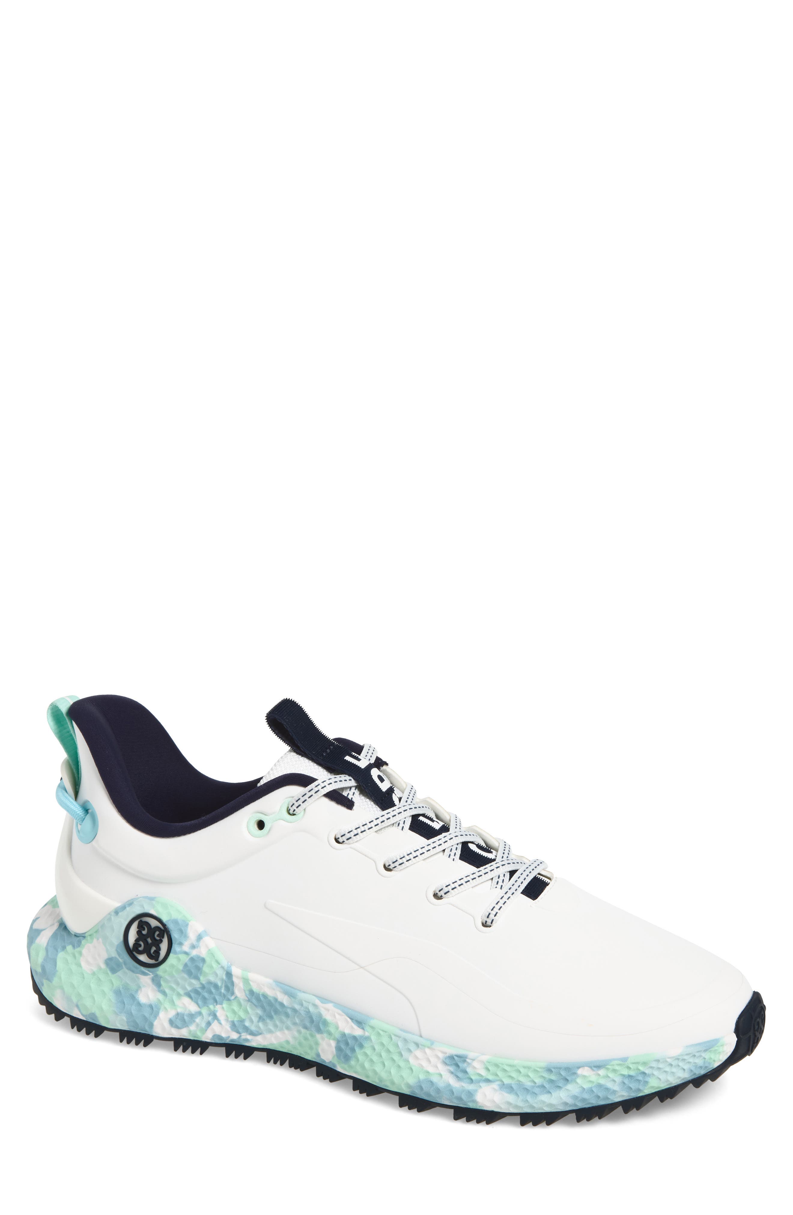 G/fore Mg4+ O2 Camo Print Golf Shoe In Snow / Tidal