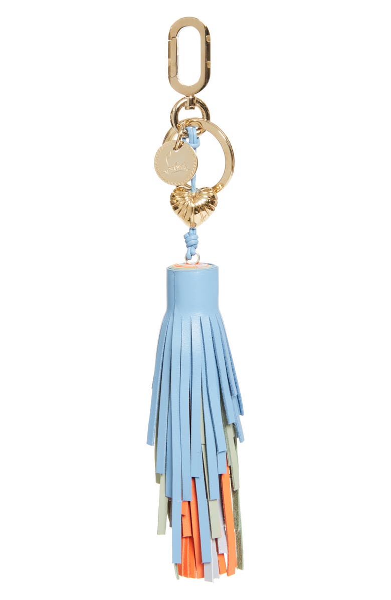 Christian Louboutin Colorblock Leather Tassel Bag Charm, Main, color, M023 Multi/Gold
