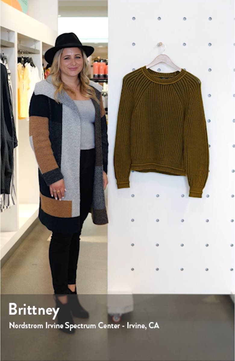 Garment Washed Crewneck Sweater, sales video thumbnail