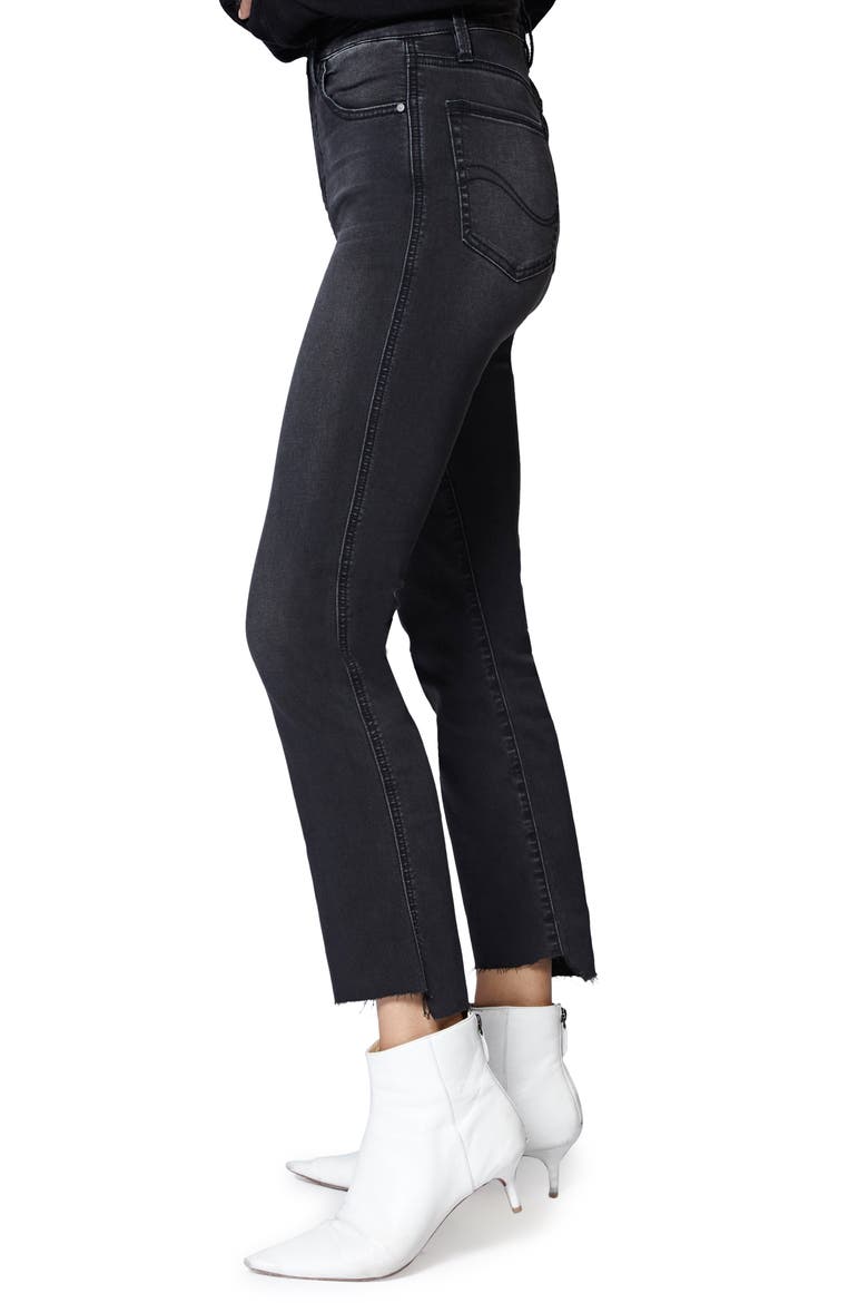 Modern High Waist Crop Straight Leg Jeans, Alternate, color, ART SCHOOL GREY