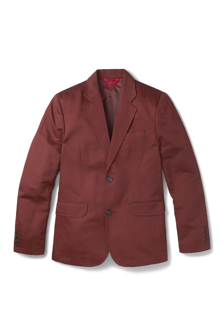 Pasmore Tailored Linen Blend Blazer, Alternate, color, Brown