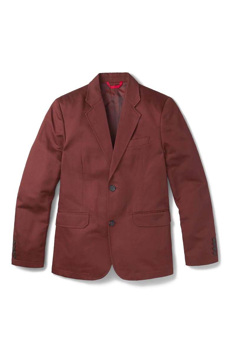 Aubin Pasmore Tailored Linen Blend Blazer, Alternate, color, Brown