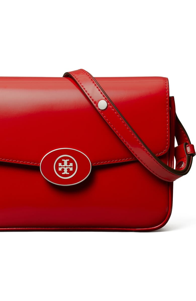 Tory Burch Robinson Spazzolato Leather Convertible Shoulder Bag, Alternate, color,