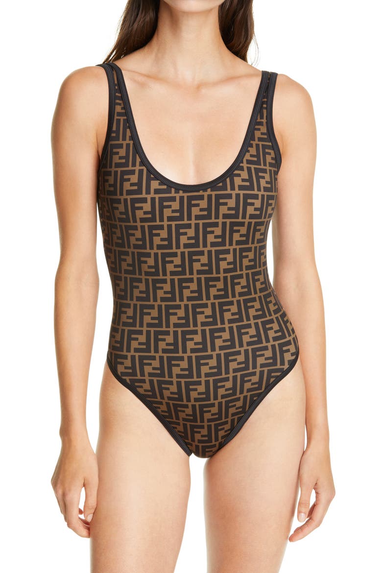 Fendi FF Reversible Logo One-Piece Swimsuit (Women) | Nordstrom