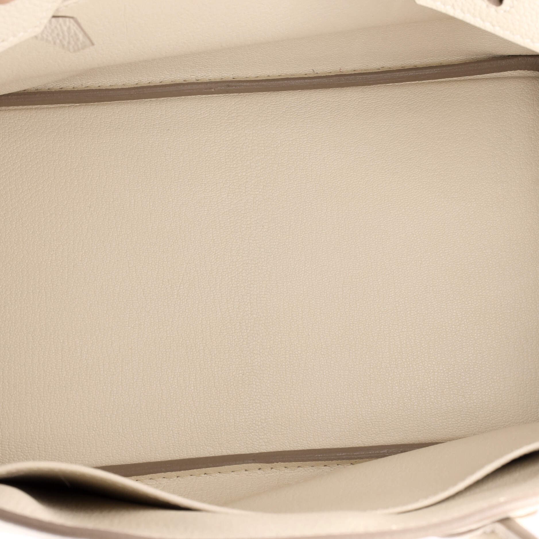 Birkin Handbag Light Togo with Gold Hardware 30, Alternate, color, White